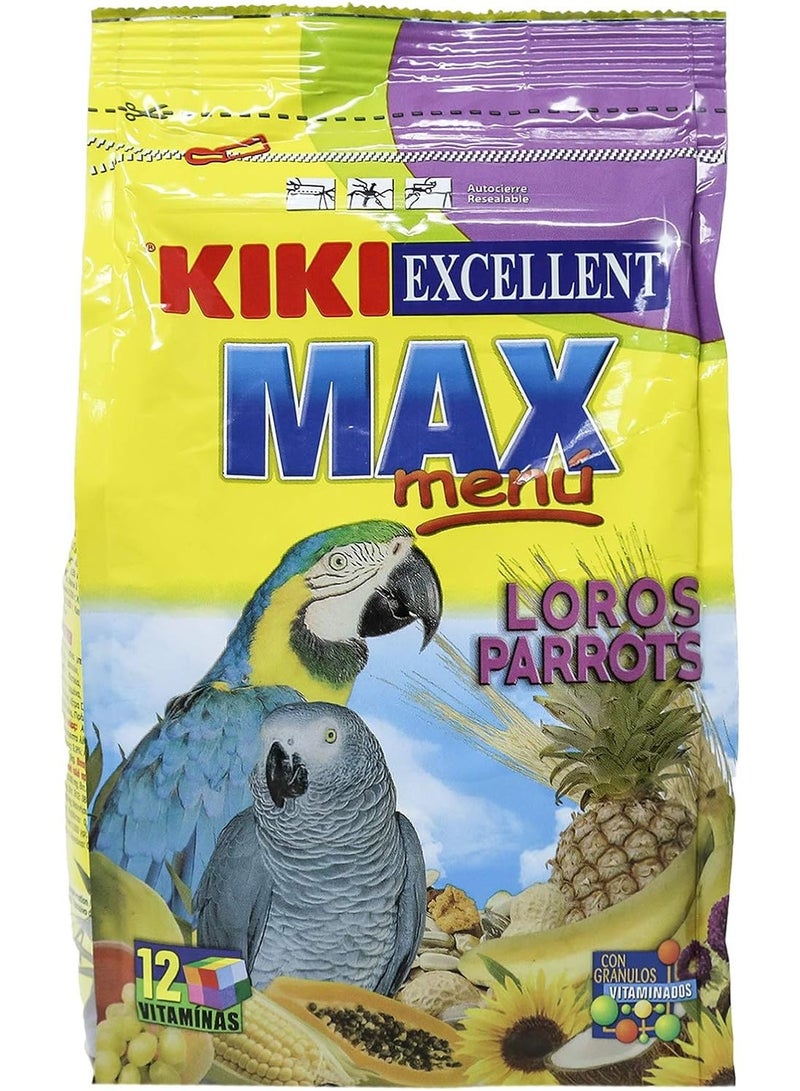 KIKI Excellent Max Menu Loros Parrots Dry Parrot Food 400 Grams